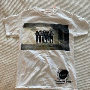 AMO White Kids T-Shirt with Graphic Print